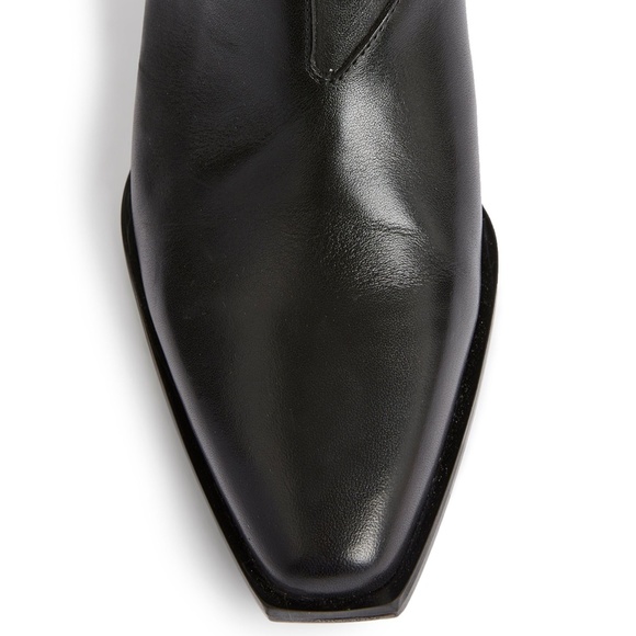 AllSaints Lenora Leather Ankle Boots in Black Size 39 NWOB - Picture 10 of 11